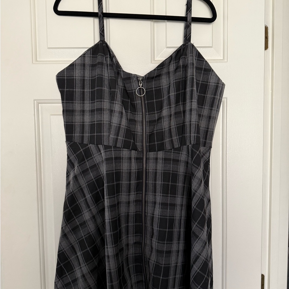 Dolls Kill Black and Gray Mini Dress